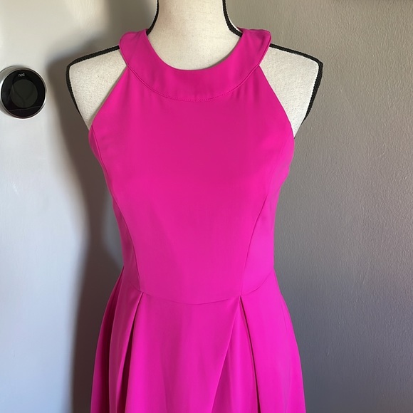 Adelyn Rae fuschia dress Adelyn Rae Cage Back Skater Dress - Picture 6 of 12